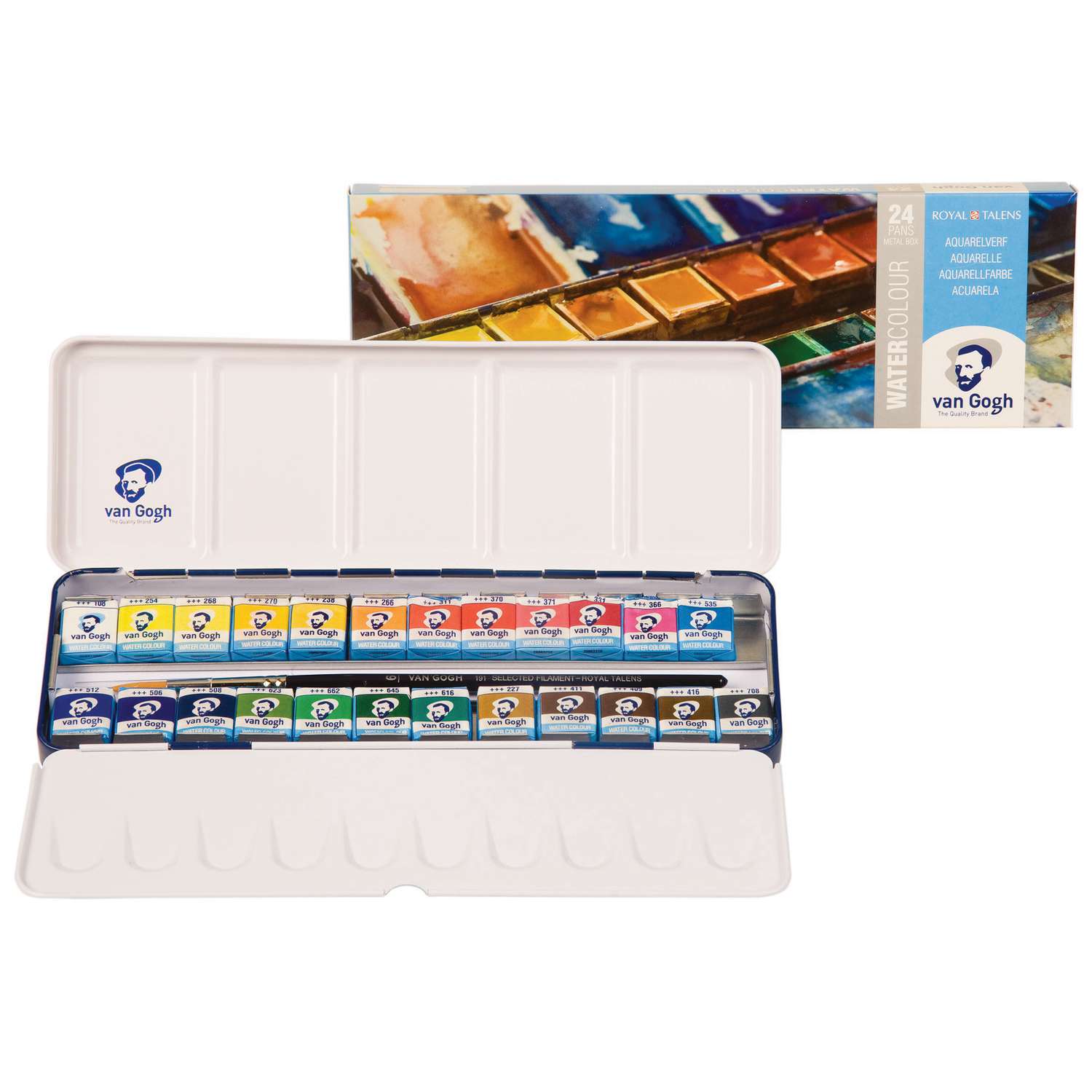 Royal Talens Van Gogh Watercolour Metal Box Sets 50 000 Art Supplies